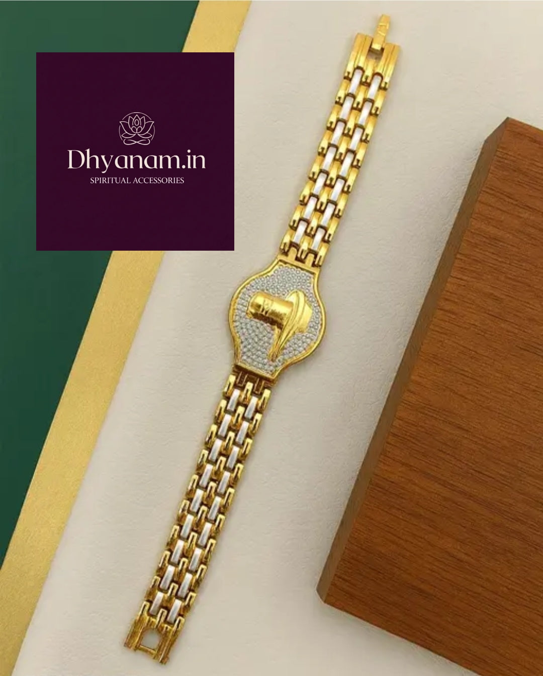 Premium Golden Shivling Bracelet✨️🕉