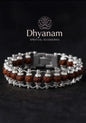 Premium Rudraksha Silver Plated Bracelet✨️📿
