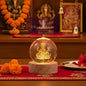 ✨ Premium 3D Ganesh Crystal Globe Lamp with Wooden LED Base🛕