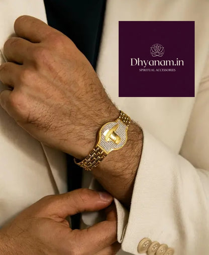 Premium Golden Shivling Bracelet✨️🕉