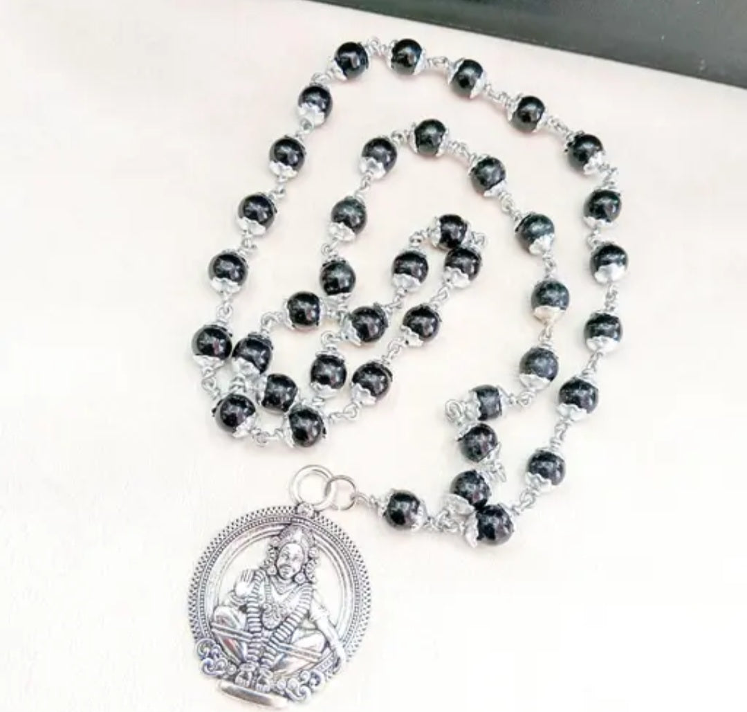 Ceramic Beads Aluminium Cap Ayyappa Mala