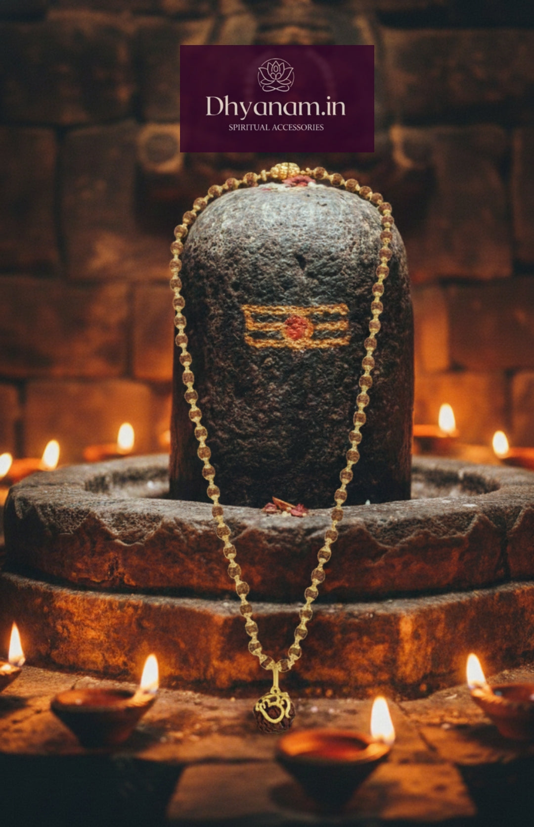 ✨5 Mukhi Premium Rudraksha Mala with Golden Cap✨️📿