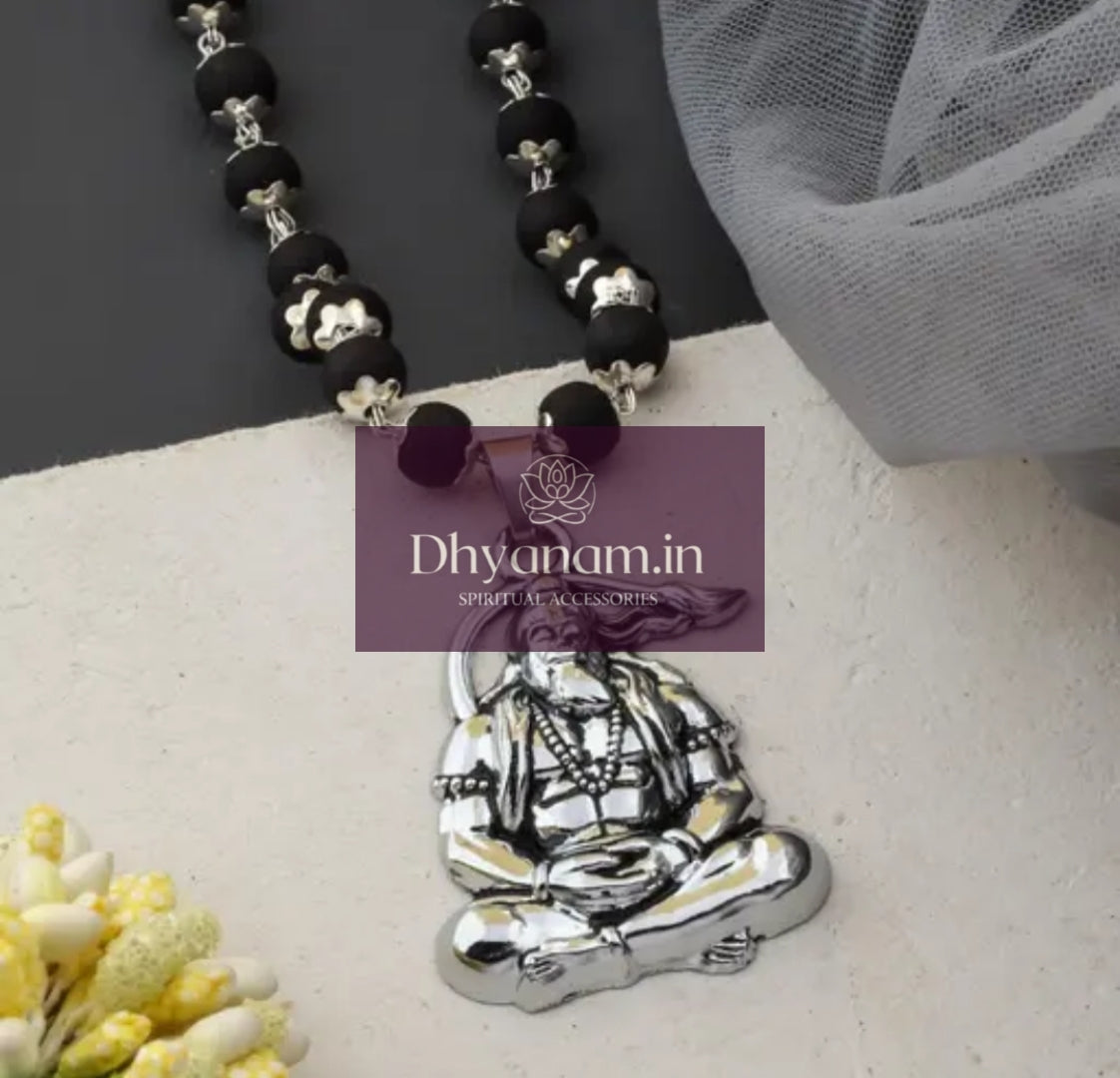 Authentic Karungali Mala With Hanuman Pendant✨️📿