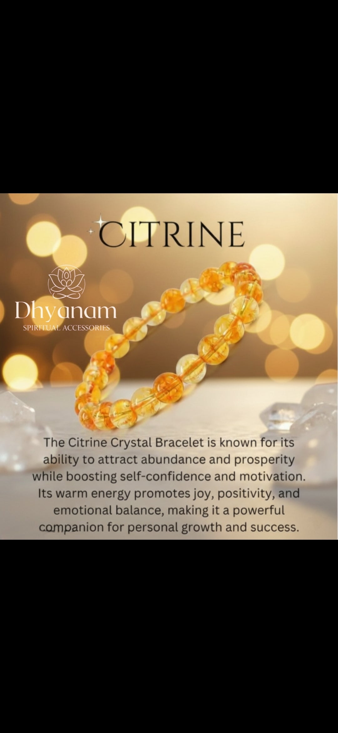 Citrine Crystal Bracelet