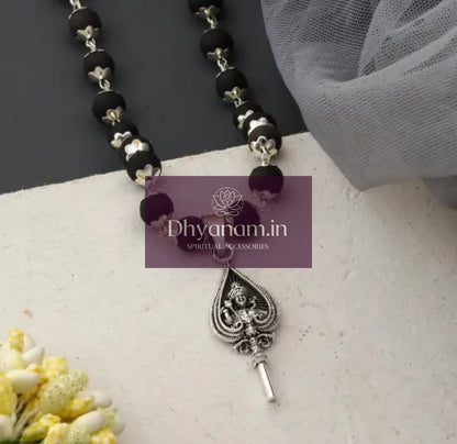 Authentic Karungali Mala With Murugan Vel Pendant✨️